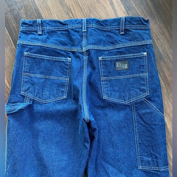 Vintage KEY Jeans 34x32 Cotton - Picture 4 of 5
